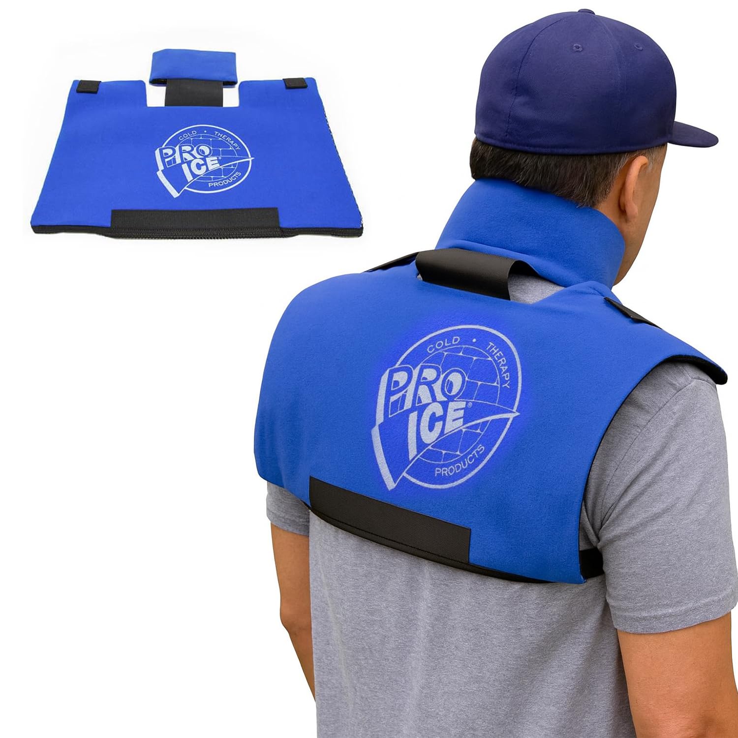 Pro Ice Scapula/Cervical Cold Ice Wrap - Includes 1 Ice Wrap & Ice Inserts