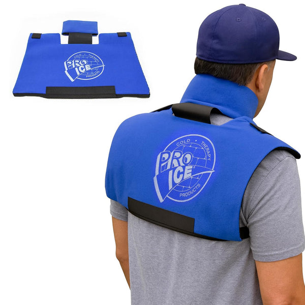 Pro Ice Scapula/Cervical Cold Ice Wrap - Includes 1 Ice Wrap & Ice Inserts